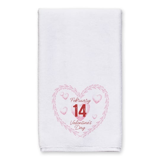 Valentine's Day Calendar Wreath Tea Towel Set